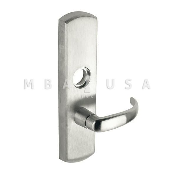 Von Duprin Grade 1 Lever Trim, Classroom Function, Rim/Vertical Rod Prep, 17 Lever w/ Escutcheon, Satin Chrome, Right Hand Reverse (996L-17-R/V 26D RHR)