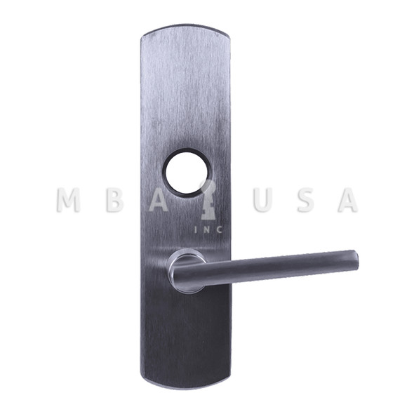 Von Duprin Grade 1 Lever Trim, Classroom Function, Rim/Vertical Rod Prep, Latitude Lever w/ Escutcheon, Satin Chrome, Right Hand Reverse (996L-LAT-R/V 26D RHR)