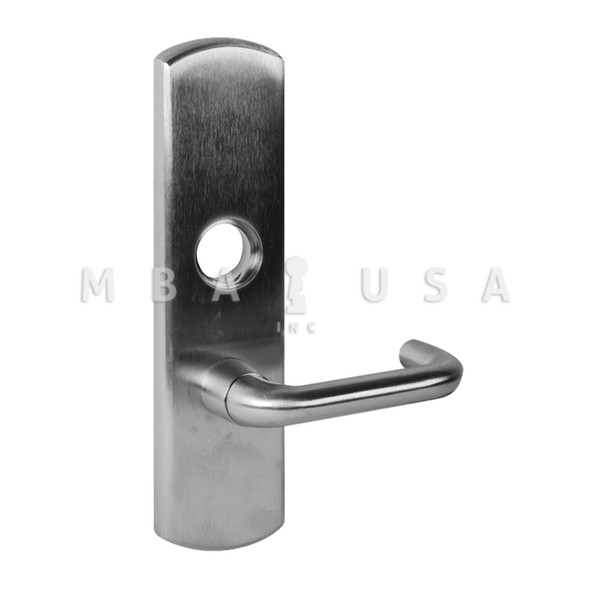 Von Duprin Grade 1 Lever Trim, Nightlatch Function, Rim/Vertical Rod Prep, 03 Lever w/ Escutcheon, Satin Chrome, Right Hand Reverse (996L-NL-03-R/V 26D RHR)