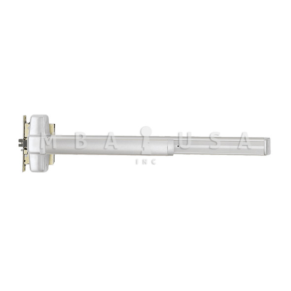 Von Duprin Grade 1 Mortise Exit Bar, 36" Device, Nightlatch Function, Escutcheon Pull Trim, Hex Dogging, Satin Chrome, Field Reversible (9975NL 3 26D)
