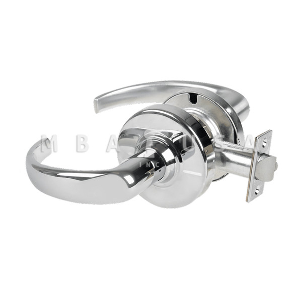Schlage Grade 2 Passage Cylindrical Lock w/ Field Selectable Vandlgard, Sparta Lever, Non-Keyed, Bright Chrome, Non-Handed (ALX10 SPA 625)