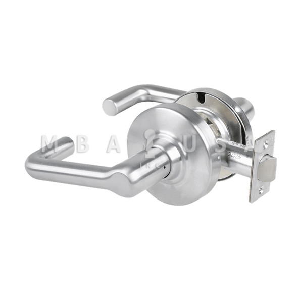 Schlage Grade 2 Passage Cylindrical Lock w/ Field Selectable Vandlgard, Tubular Lever, Non-Keyed, Satin Chrome, Non-Handed (ALX10 TLR 626)