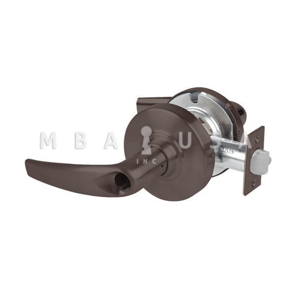 Schlage Grade 2 Entrance Cylindrical Lock w/ Field Selectable Vandlgard, Athens Lever, Conventional Less Cylinder, Oil-Rubbed Bronze, Non-Handed (ALX53L ATH 613)