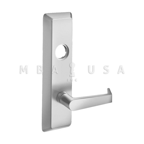 ACCENTRA Escutcheon x Cylinder x Lever, Classroom (08)/Storeroom (09), Less Cylinder, Augusta Lever, RHR, Satin Chrome (AU626F 626 RHR)
