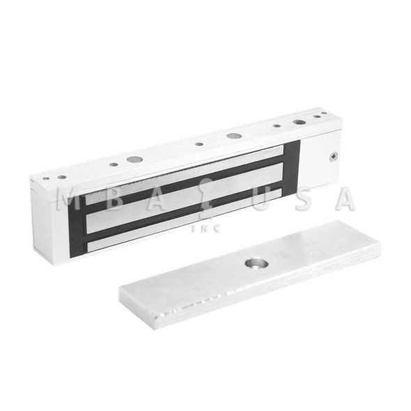 SDC Excel Series Value Engineered Magnetic Lock, 12/24VDC, 600 lbs. Holding Force, w/ Door Status, Locked Status and LED (E600)