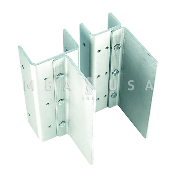Securitron Flex-Mount Bracket Kit, for Gate Lock, Slide Gate Type, Zinc Plated (FMK-SL)