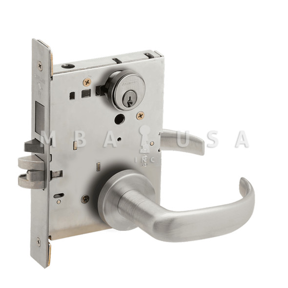 Schlage Entrance Mortise Lock w/ Deadbolt, 17A Design, Satin Chrome (L9453P 17A 626)