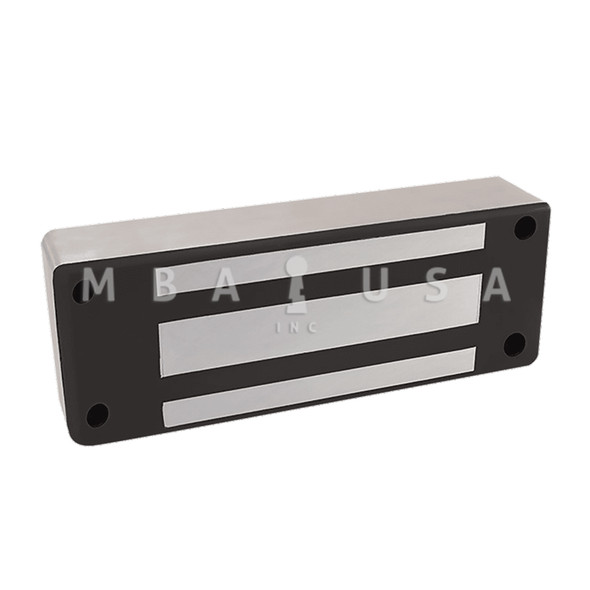 Securitron Maglock, 1200lbs. Holding Force, Face Drilled, 12/24VDC, Satin Stainless Steel (M62F)