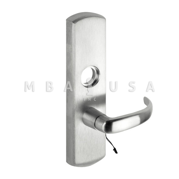 Von Duprin Grade 1 Motorized Lever Trim, Classroom Function, Rim/Vertical Rod Prep, 17 Lever w/ Escutcheon, Satin Chrome, Left Hand Reverse (M996L-17-R/V 26D LHR)