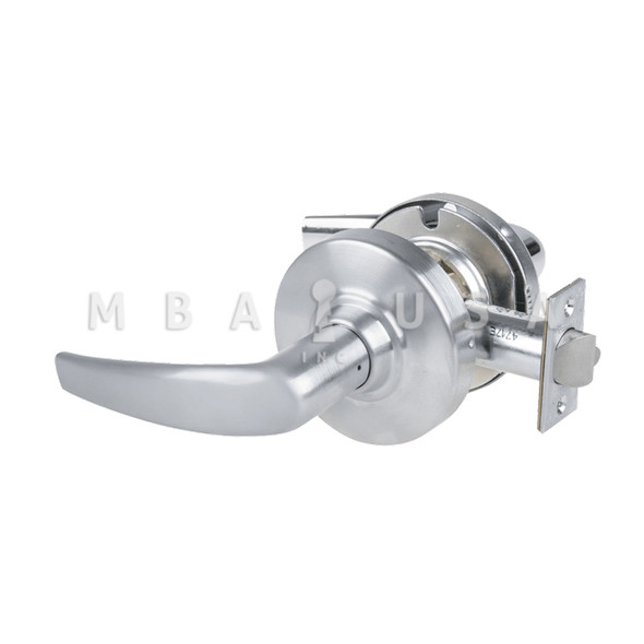 Schlage Grade 1 Passage Latch, Athens Lever, Non-Keyed, Satin Chrome, Non-Handed (ND10S ATH 626)
