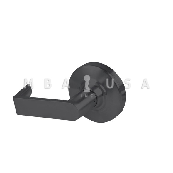 Schlage Grade 1 Single Dummy Trim, Rhodes Lever, Non-Keyed, Matte Black, Non-Handed (ND170 RHO 622)