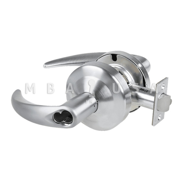 Schlage Grade 1 Storeroom Lock, Omega Lever, Schlage FSIC Prep Less Core, Satin Chrome, Non-Handed (ND80JD OME 626)