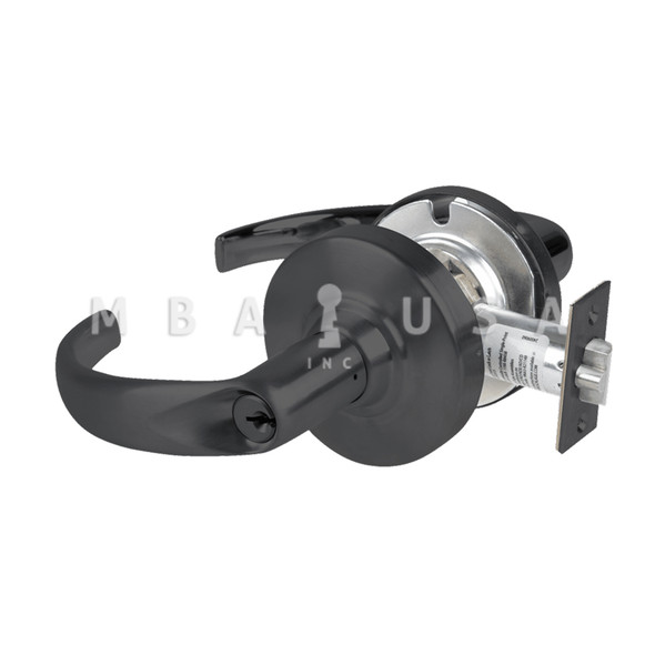 Schlage Grade 1 Storeroom Lock, Sparta Lever, Standard Cylinder, Matte Black, Non-Handed (ND80PD SPA 622)