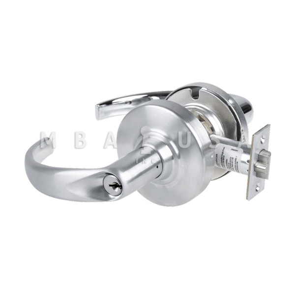 Schlage Grade 1 Institutional Lock, Sparta Lever, Standard Cylinder, Satin Chrome, Non-Handed (ND82PD SPA 626)