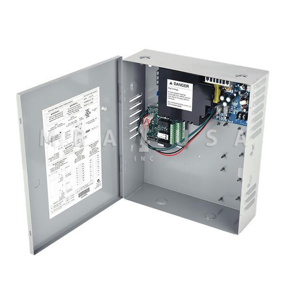 Von Duprin Base Power Supply (4A @ 12/24 VDC Field Selectable), 4 Relay Board Integrated Logic for Controlling Security Interlocks, Auto Operators and Time Delays, (PS904-4RL)