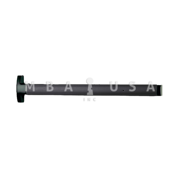 First Choice 3690 Concealed Vertical Rod Exit, 36" Device, Narrow Stile Application, Non-Handed, Prepped for Exterior Key Cylinder, (369236-BL)