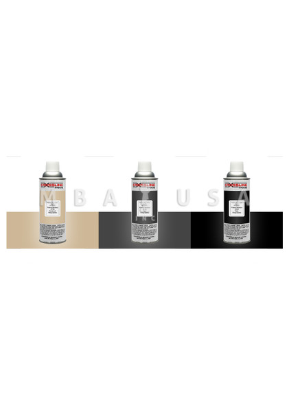 GSA 12oz SPRAY PAINT PACK  -  3 TOTAL CANS  (1 BLACK, 1 GRAY, 1 PARCHMENT)