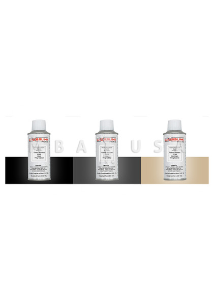 GSA 4oz SPRAY PAINT PACK  -  3 TOTAL CANS  (1 BLACK, 1 GRAY, 1 PARCHMENT)