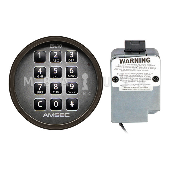 ESL10 Deadbolt Lock & Black Nickel Lighted Keypad Pkg