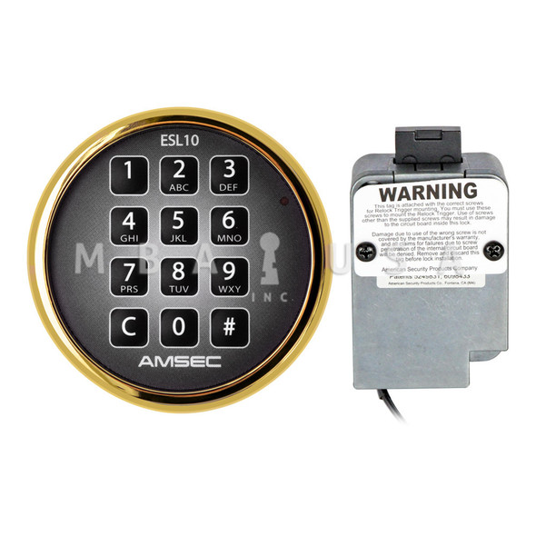 AMSEC ESL10XL Deadbolt Lock Package w/ Black Keypad - MBA USA, Inc.