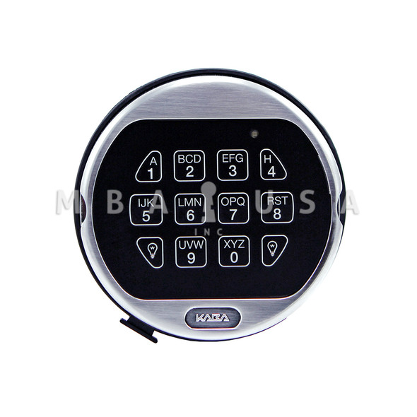 1-BATTERY KEYPAD, ROTATING, CHROME