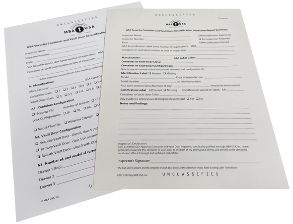 GSA RECERTIFICATION PAPERWORK ONLY