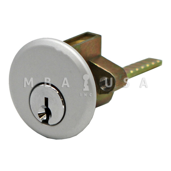 RIM CYLINDER, SCHLAGE, 5-PIN, 1 KEYED DIFFERENT, CLEAR (ALUMINUM)