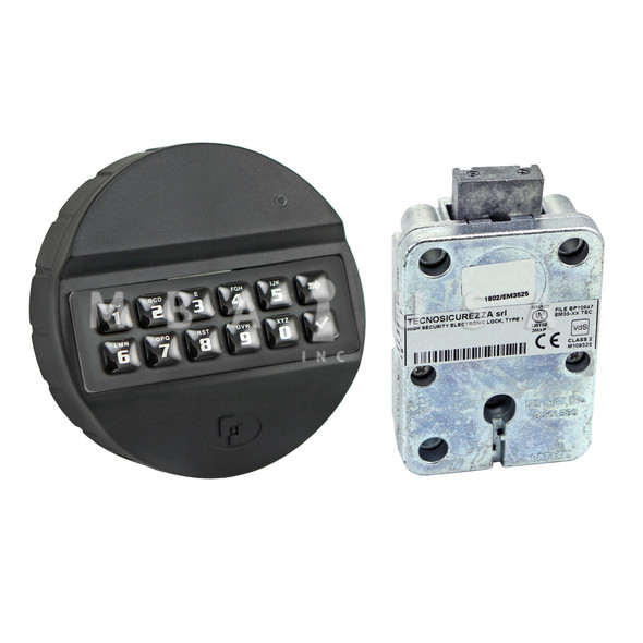 Pulse, Field Programmable 2-10 User, Swing Bolt Lock, Black