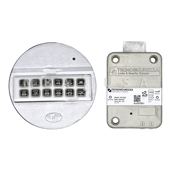 Pulse, Field Programmable 2-10 User, Swing Bolt Lock, Black