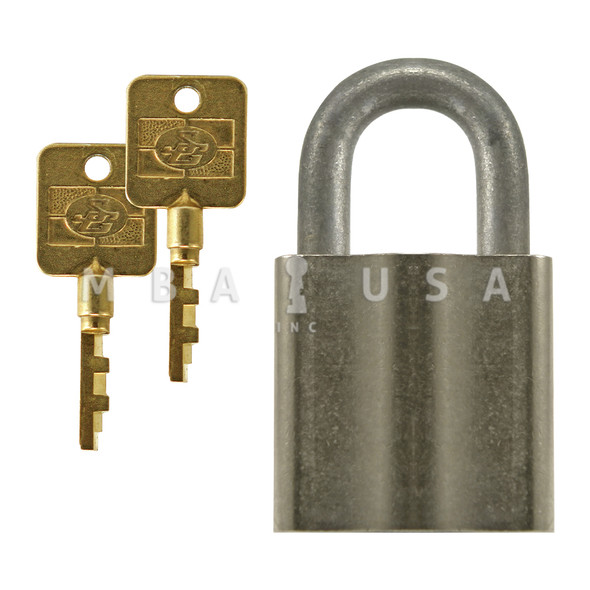 S&G Environmental Padlock w/ 2 Keys, 3/8" Shackle Diameter, 1-1/8" Vertical Shackle Clearance, KD