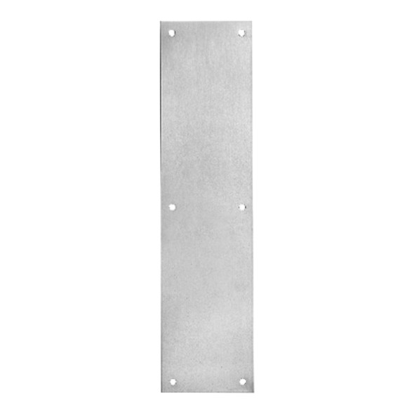 Rockwood Push Plate, 4" x 16", Standard Gauge 0.050, Satin Chrome (70C US26D) Rockwood Push Plate, 4" x 16", Standard Gauge 0.050, Satin Chrome (70C US26D)