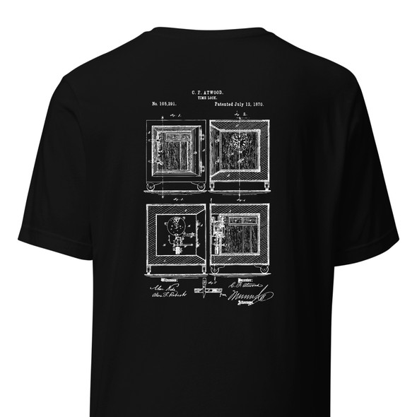 Yale & Towne Manufacturing Time Lock Patent T-Shirt (Circa