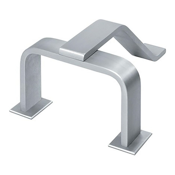 Rockwood Exit Device Protector, 3/8" x 1-1/2" Material Size, 8-1/2" Center to Center, 4-1/2" Projection, Satin Stainless Steel Finish (R116EDPH US32D) Rockwood Exit Device Protector, 3/8" x 1-1/2" Material Size, 8-1/2" Center to Center, 4-1/2" Projection, Satin Stainless Steel Finish (R116EDPH US32D)