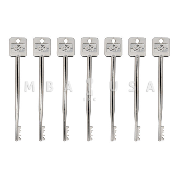 65mm Set of 7 Keyed Alike Keys