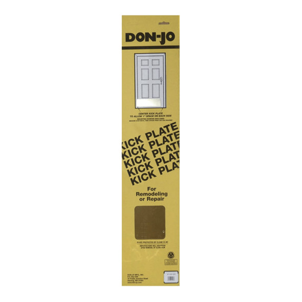 Don-Jo Kick Plate, 8" by 30", Display Package, Satin Stainless Steel Finish (KP-830-630) Don-Jo Kick Plate, 8" by 30", Display Package, Satin Stainless Steel Finish (KP-830-630)
