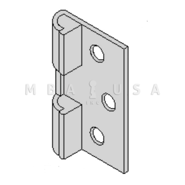 Bommer Door Stop, Brass, with Keeper Satin Chrome Finish (1075-626)
