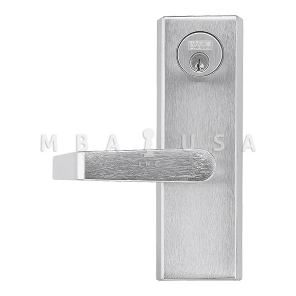 Marks USA M9900 Series Exit Trim, Grade 1, Entry Function, 1-1/4" Mortise Cylinder, Schlage SC1 Keyway, American Lever w/ Escutcheon (MESC600A/26D)