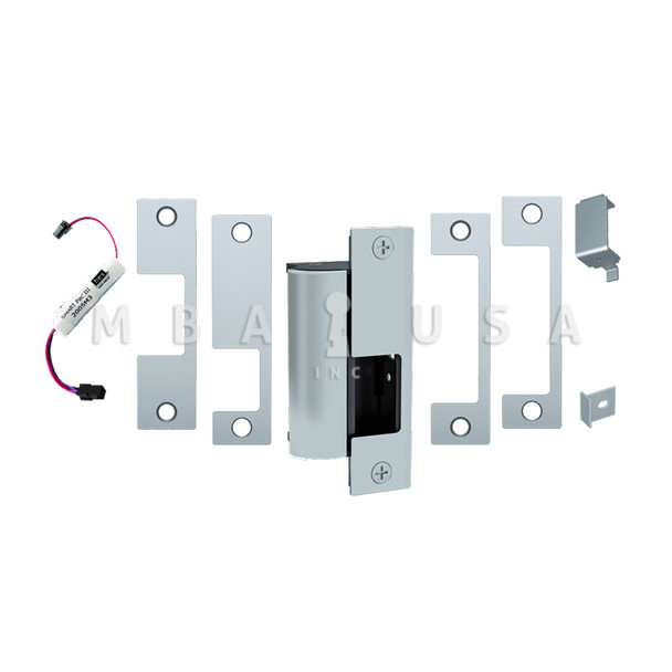 HES Fail Safe, Complete 12/24VDC Electric Strike, SMART Pac II, J, KD, KM, HM and AD Faceplates, Satin Stainless Steel (1006CS-F-630)