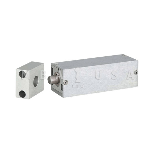 SDC Surface Mount Bolt Lock, Fail Safe, w/ Auto Relock, 12/24VDC, 900/450 mA, 6" x 2" x 2", Aluminum standard (180AIV)