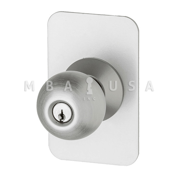 Von Duprin Grade 1 Knob Trim, Classroom Function, Cylinder Included, Aluminum Painted, Field Reversible (210K 689)
