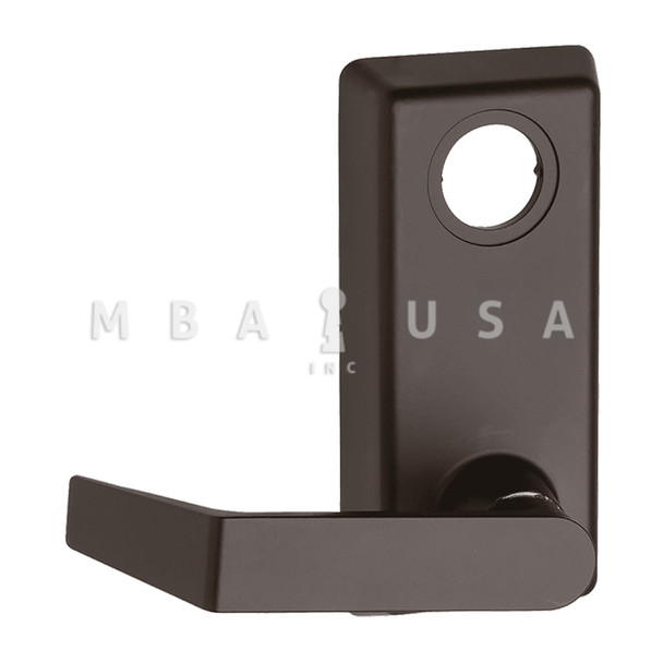 Von Duprin Grade 1 Lever Trim, Classroom Function, 06 Lever w/ Escutcheon, Dark Bronze Painted, Left Hand Reverse (230L-06 695 LHR)