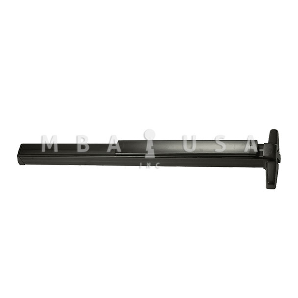 Von Duprin Grade 1 Rim Exit Device, Narrow Stile Pushpad, 48", Exit Only, Less Trim, Hex Key Dogging, Dark Bronze Anodized Aluminum, Non-Handed (33AEO 4 313)