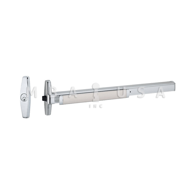 Von Duprin Grade 1 Nightlatch 36" Rim Exit Device, Hex Key Dogging, Satin Chrome, Non-Handed (35ANL-OP 3 26D)