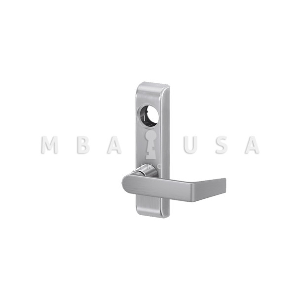 Von Duprin Grade 1 Lever Trim, Classroom Function, 06 Lever w/ Escutcheon, Satin Chrome, Left Hand Reverse (360L-06 26D LHR)