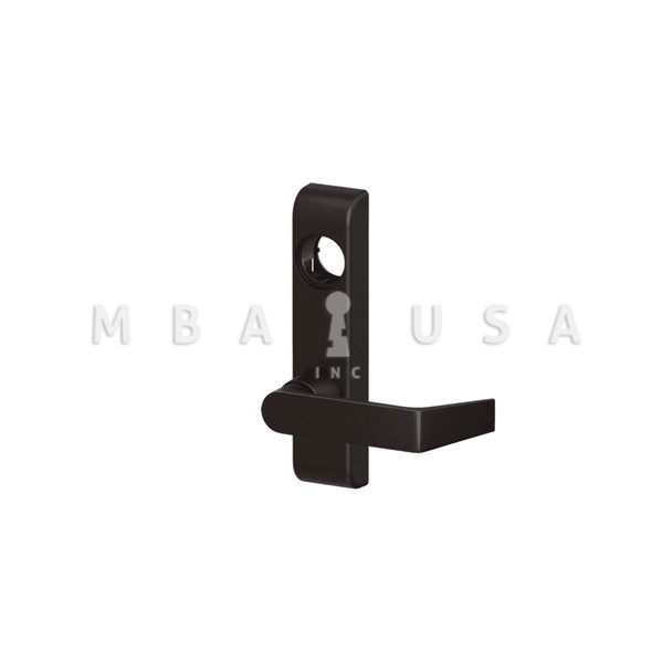 Von Duprin Grade 1 Lever Trim, Classroom Function, 06 Lever w/ Escutcheon, Dark Oxidized Satin Bronze Oil Rubbed, Left Hand Reverse (360L-06 US10B LHR)