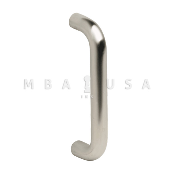 Ives Straight Door Pull, 10" CTC, 1" Diameter, 2-1/2" Clearance, Type L Mounting, Satin Chrome (8103EZHD-0 US26D L)