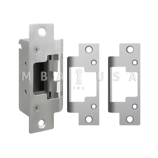 HES Fail Safe/Fail Secure, Complete 12/24VDC Electric Strike, Latchbolt Monitor, Satin Stainless Steel (8300C-630-LBM)