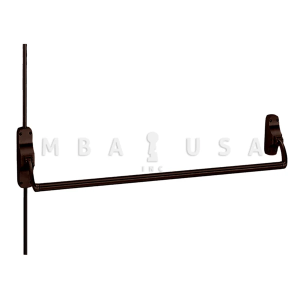 Von Duprin Grade 1 Surface Vertical Rod Exit Bar, Wide Stile Crossbar, 48" Device, Exit Only, Less Trim, Hex Key Dogging, Dark Oxidized Satin Bronze Oil Rubbed, Field Reversible (8827EO US10B)