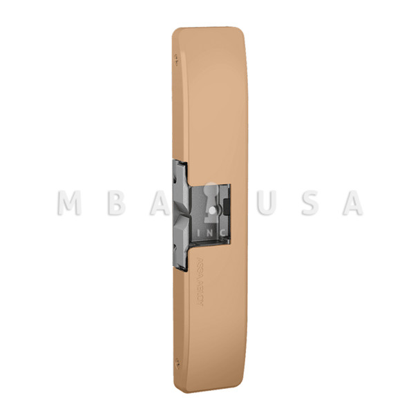 HES Grade 1 Electric Strike, Fail Safe/Fail Secure, 12/24 VDC, Surface Mounted, 3/4" Thickness, Satin Bronze (9600-612)
