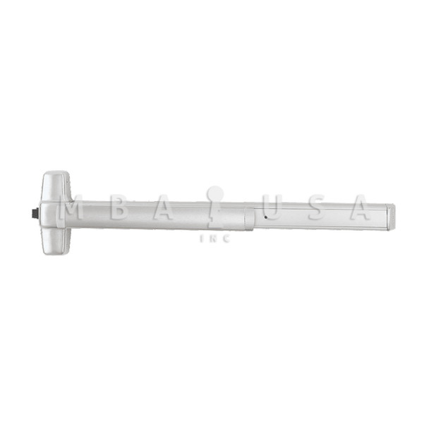 Von Duprin Grade 1 Mortise Exit Device, Wide Stile Pushpad, 36", Exit Only, Less Trim, Hex Key Dogging, Satin Stainless Steel, Non-Handed (9875EO 3 32D)